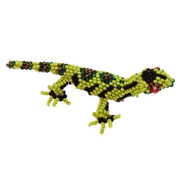 Picture of beaded lizard pin