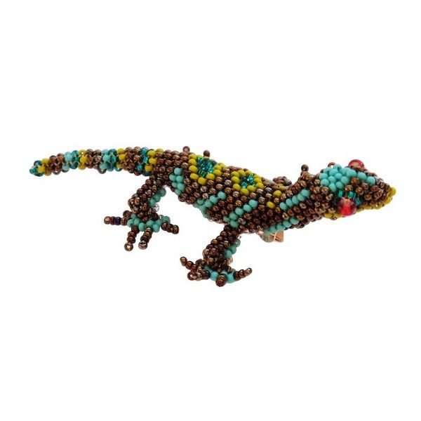 Picture of beaded lizard pin