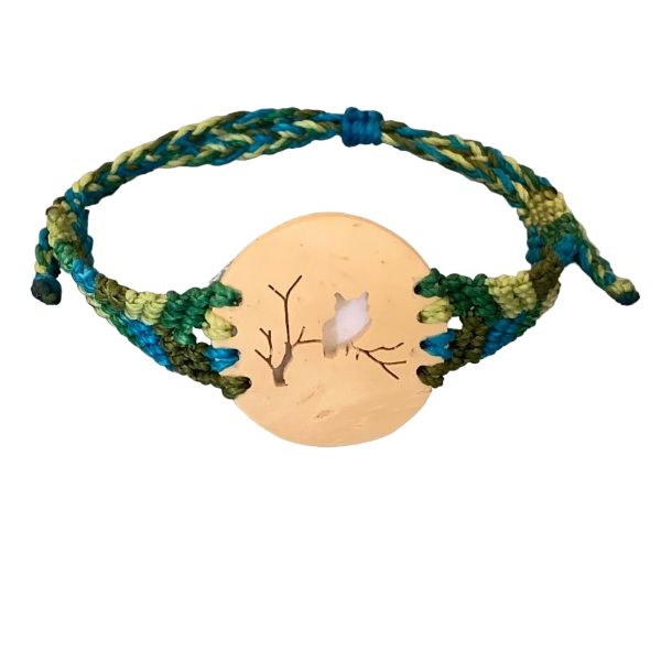 Picture of coco multi macrame bracelet - owl