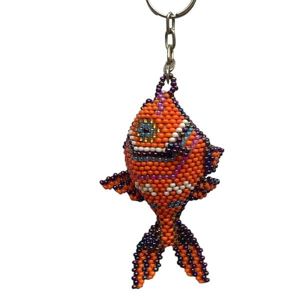 Fish Beaded Keychain