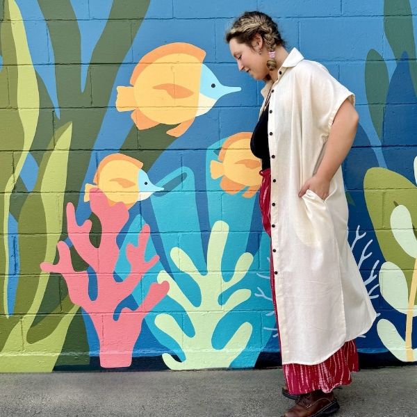 Mia Short Sleeve Maxi Shirtdress