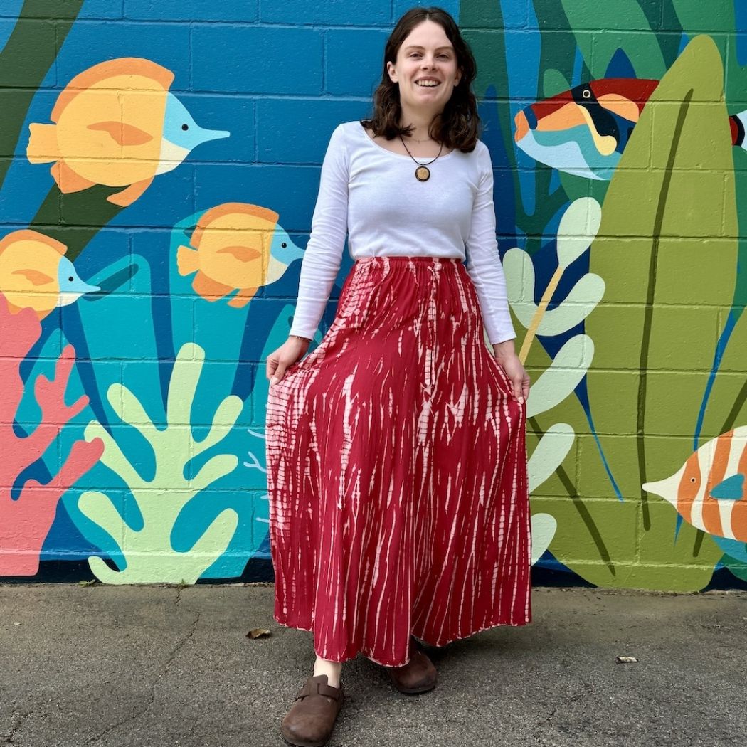 Athena Tie Dye Maxi Skirt