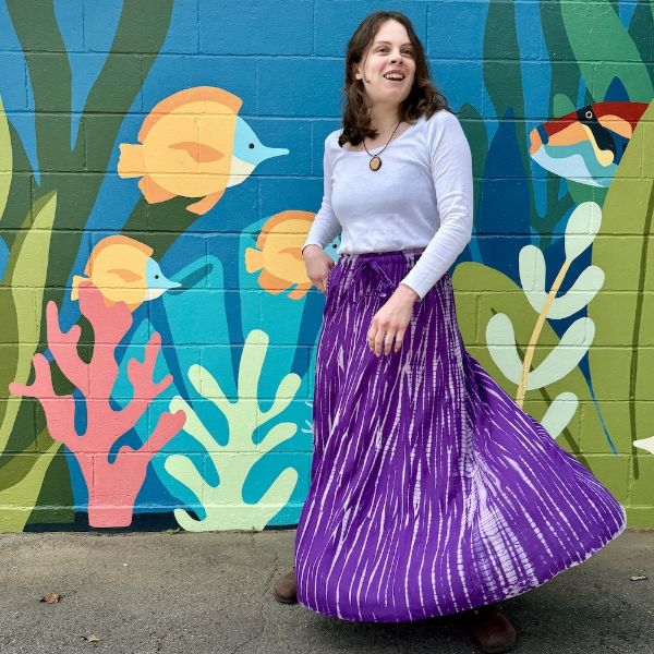 Athena Tie Dye Maxi Skirt