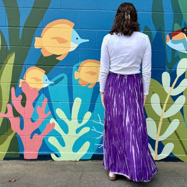 Athena Tie Dye Maxi Skirt