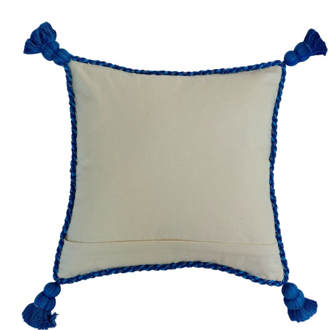 Picture of braided tassel pillow cover