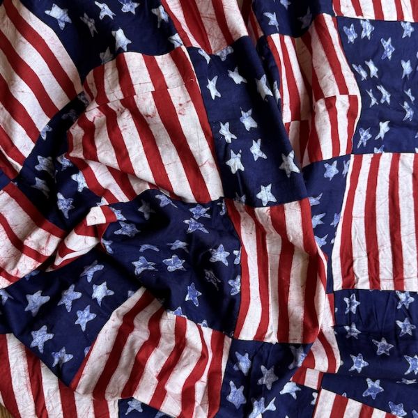 Picture of stars and stripes fabric