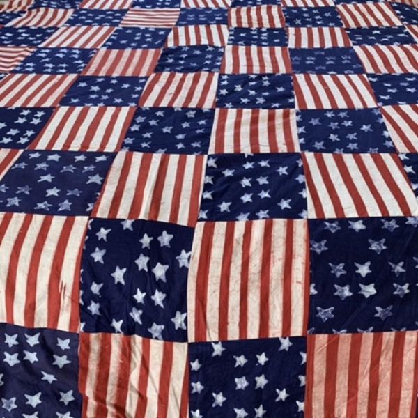 Picture of stars and stripes fabric