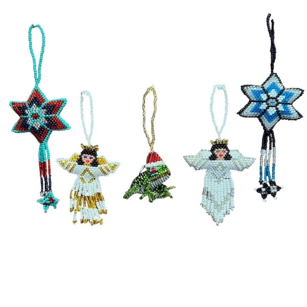 Picture of beaded holiday ornament