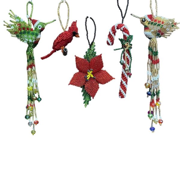 Picture of beaded holiday ornament - deluxe