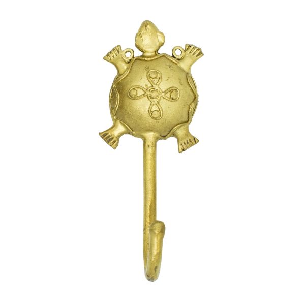 Picture of decorative brass hook - turtle