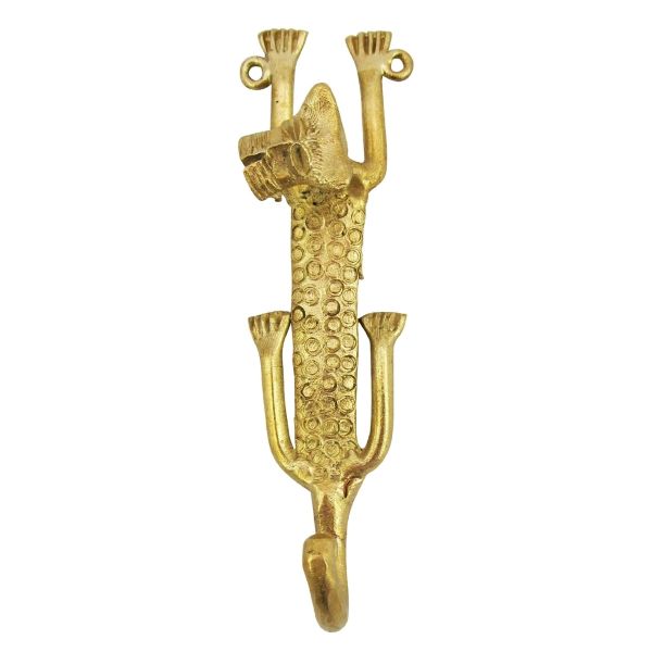 Picture of decorative brass hook - lioness