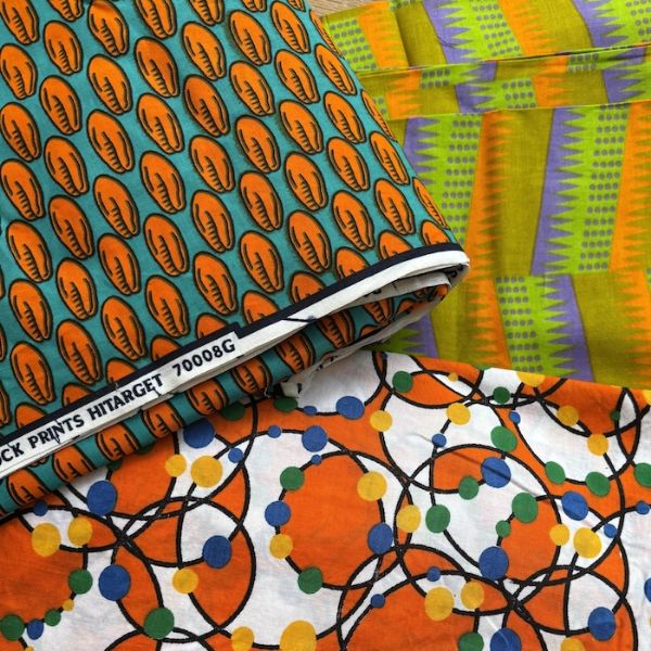 Picture of wax print cotton fabric