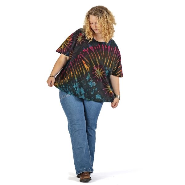 Tie Dye Dolman Sleeve Top