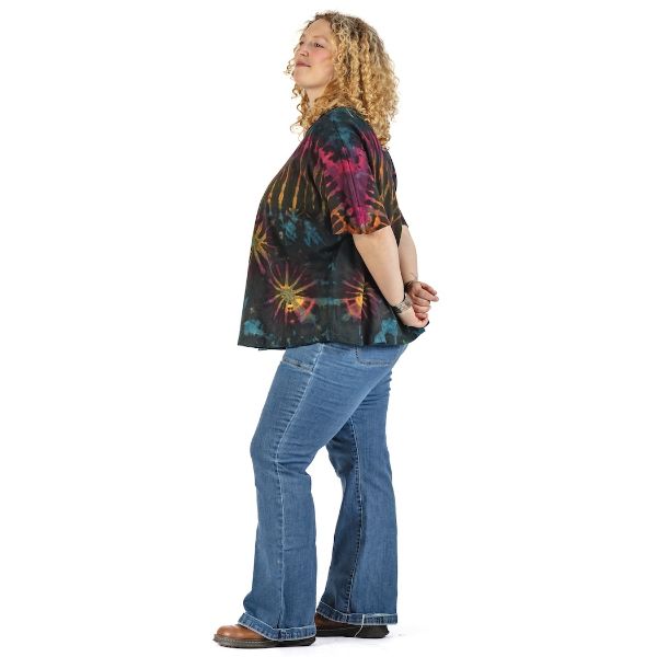 Tie Dye Dolman Sleeve Top