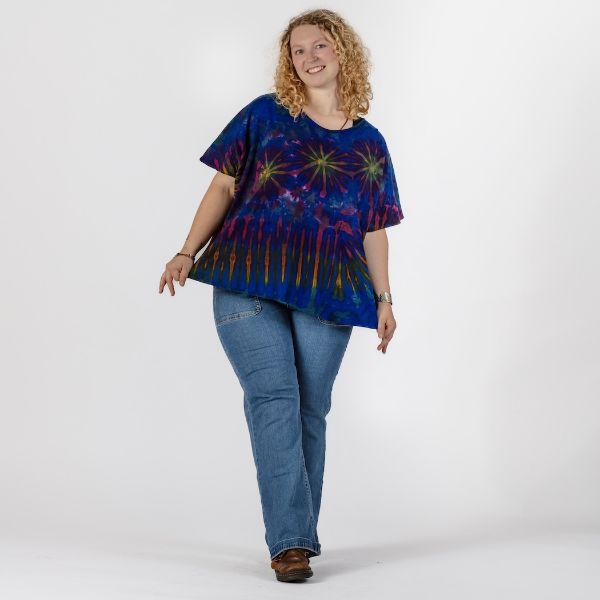 Tie Dye Dolman Sleeve Top
