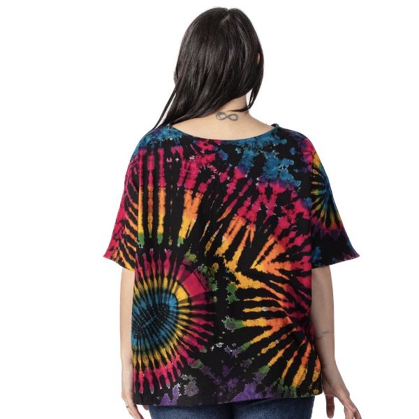 Tie Dye Dolman Sleeve Top