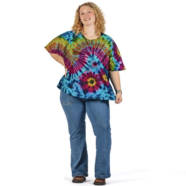 Tie Dye Dolman Sleeve Top
