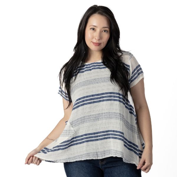 Picture of striped oak top - short sleeve