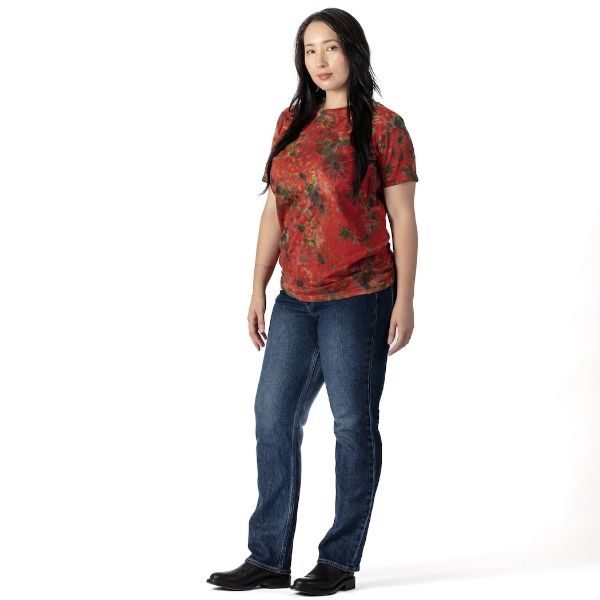 Picture of garden tie dye cotton t-shirt