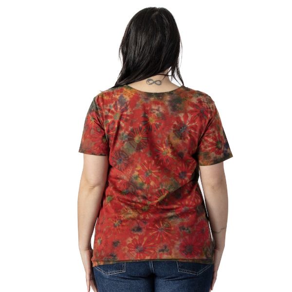 Picture of garden tie dye cotton t-shirt