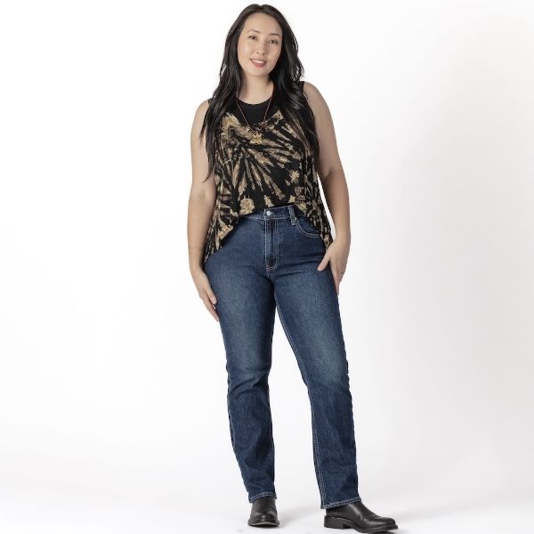 Angel Tie Dye Asymmetrical Tank Top