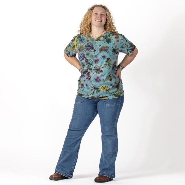 Fireworks Tie Dye Cotton T-Shirt