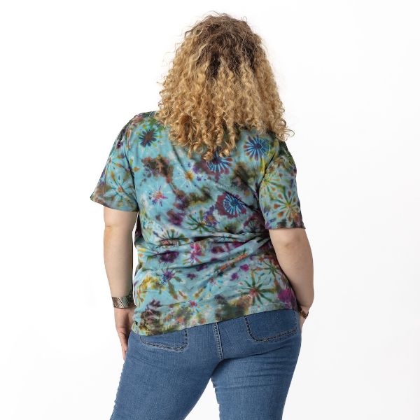 Picture of garden tie dye cotton t-shirt