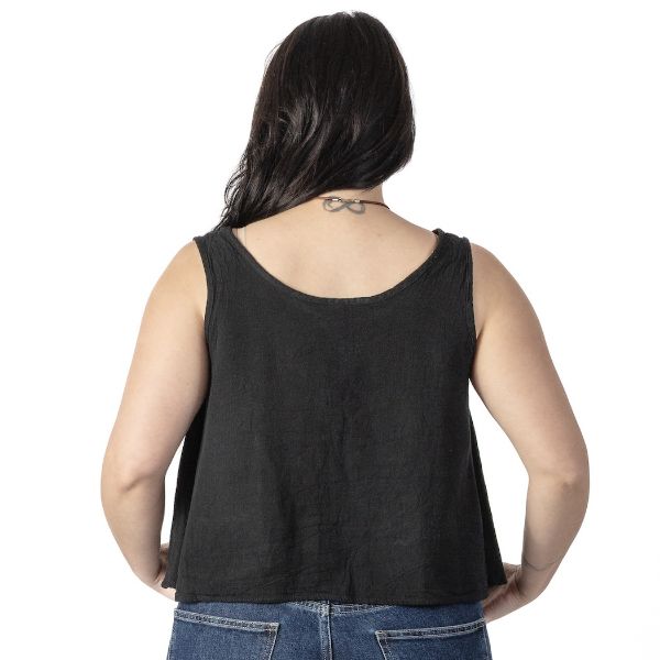 Flowy Flared Cropped Tank Top