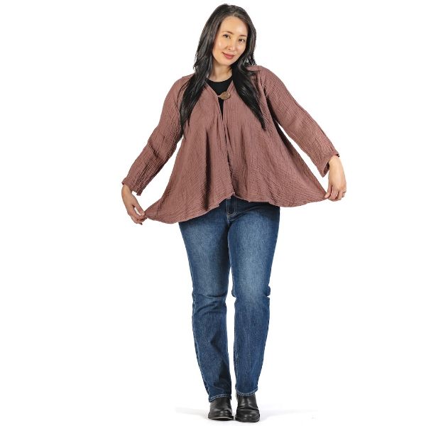 Picture of gauzy coco button jacket