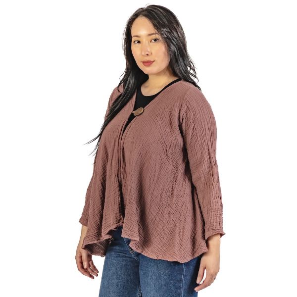 Picture of gauzy coco button jacket