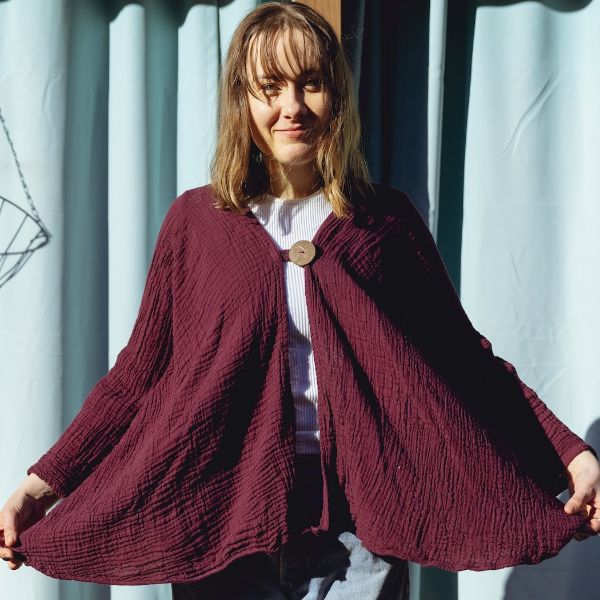 Cotton Gauze Coco Button Jacket