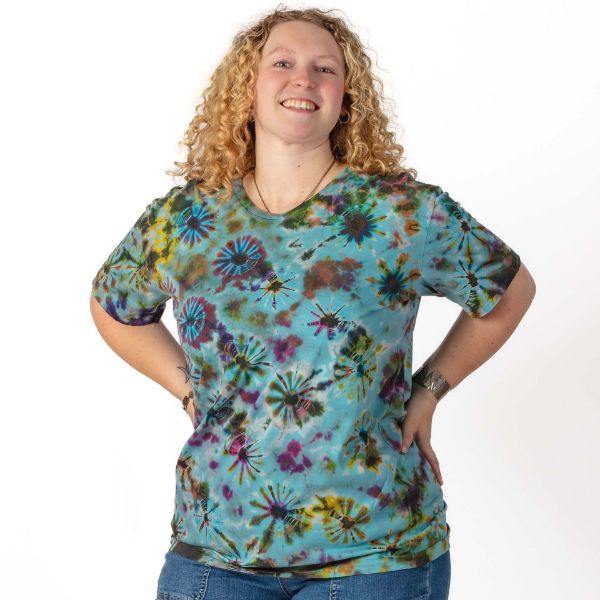 Picture of garden tie dye cotton t-shirt