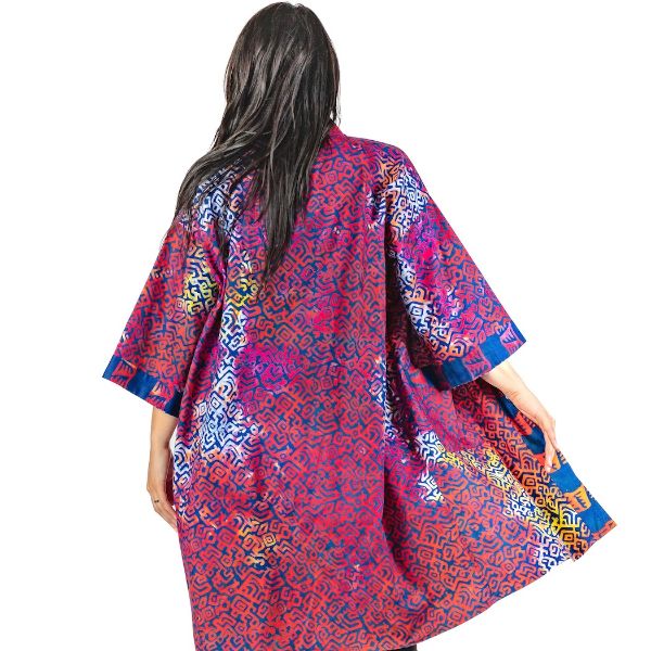 	Batik Print Cotton Robe