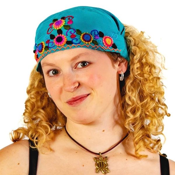 Picture of Embroidered Floral Headwrap