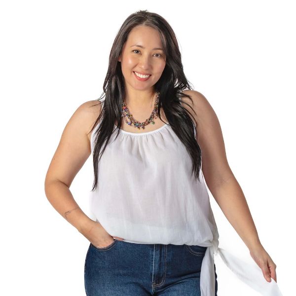 Picture of side tie tank top