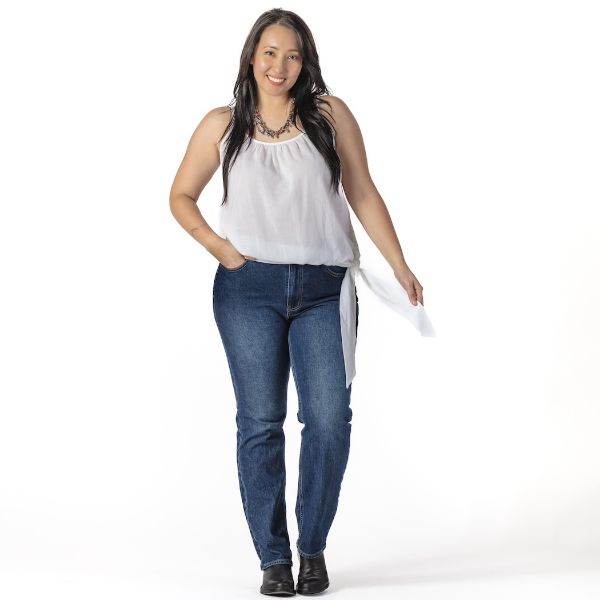 Picture of side tie tank top