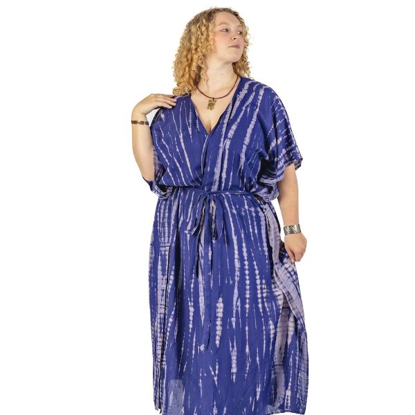 	Lainie Tie Dye Belted Maxi Kimono