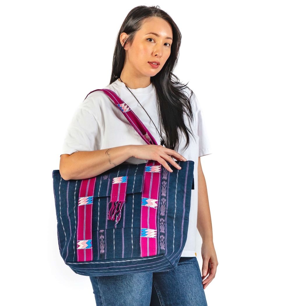 Zig Zag Recycled Sasha Tote Bag