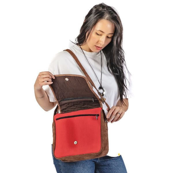Picture of embroidered fish explorer bag