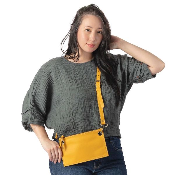 Picture of hand-stitched leather bag