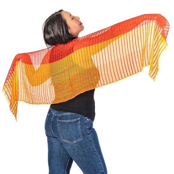 Picture of loose weave cotton scarf