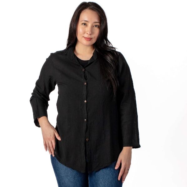	Long Sleeve Coco Button Up Shirt