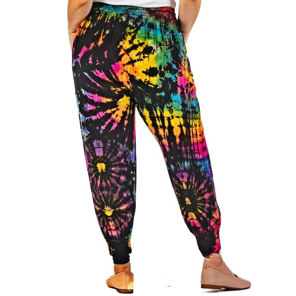 Rainbow Jenny Tie Dye Jogger Pants (Back)