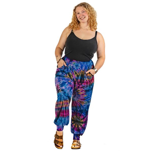 	Blue Jenny Tie Dye Jogger Pants