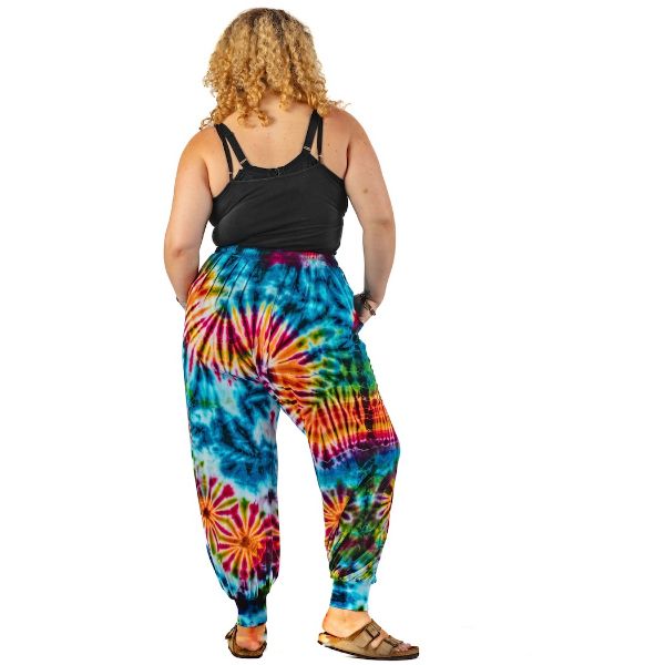 Multi Jenny Tie Dye Jogger Pants (Back)