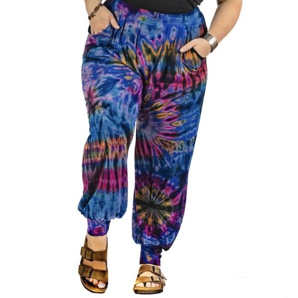 Blue Jenny Tie Dye Jogger Pants