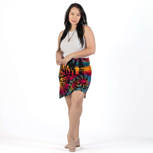 Tie Dye Knee Length Skirt
