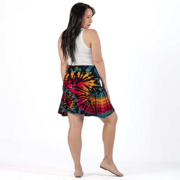 Tie Dye Knee Length Skirt