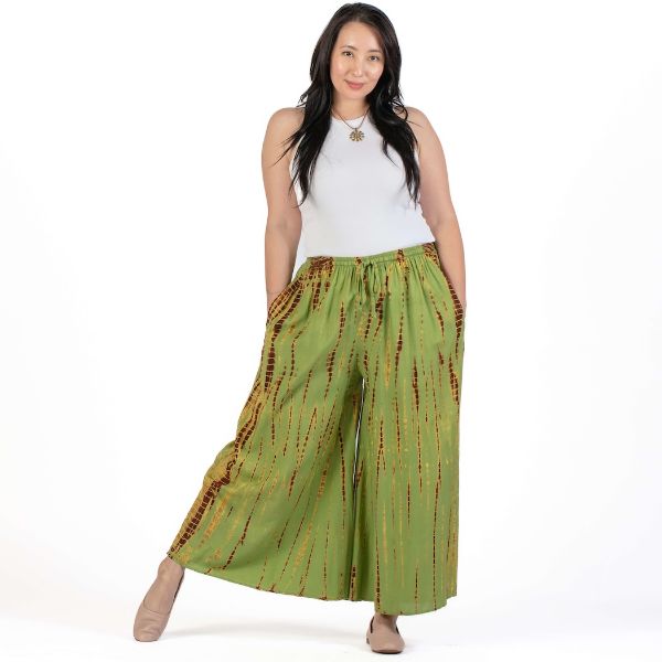 Picture of wide leg tie dye pants