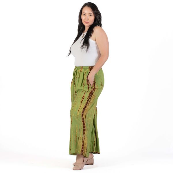 Picture of wide leg tie dye pants